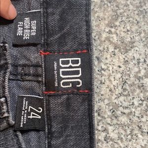 BDG Super High Rise Flare Black Denim Jeans